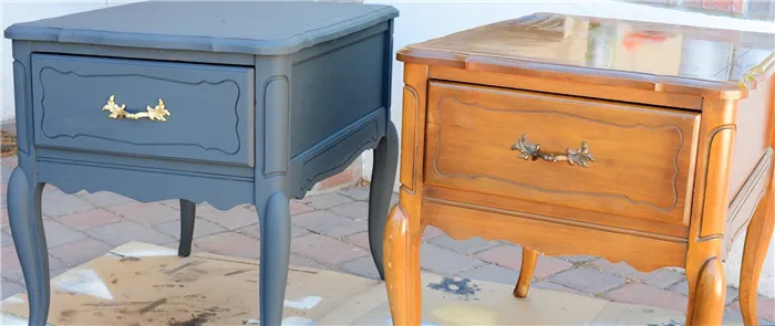 как покрасить лакированную мебель без снятия лака