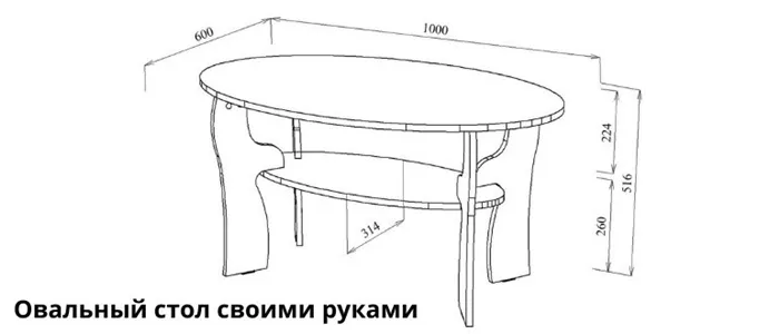Овальный стол