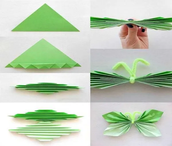 Как сделать бабочки из бумаги для декора стен