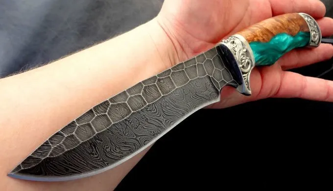 нож из дамасской стали