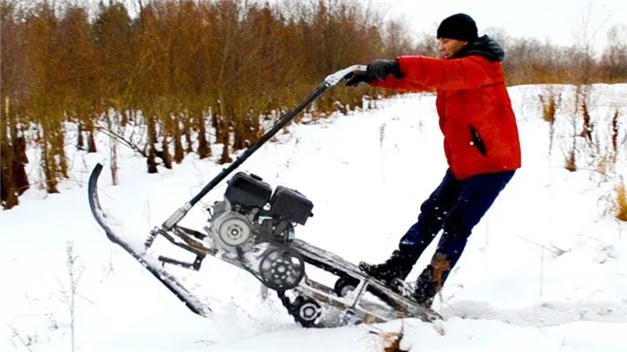 Самодельный снегоход: постройка недорогой конструкции своими руками