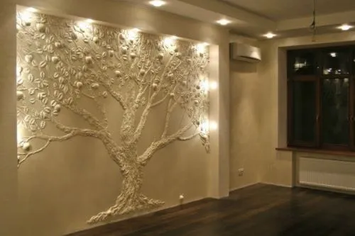 3D дерево на стене