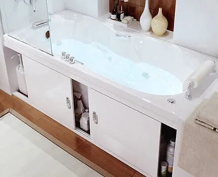 Рациональное использование пространство под ванной