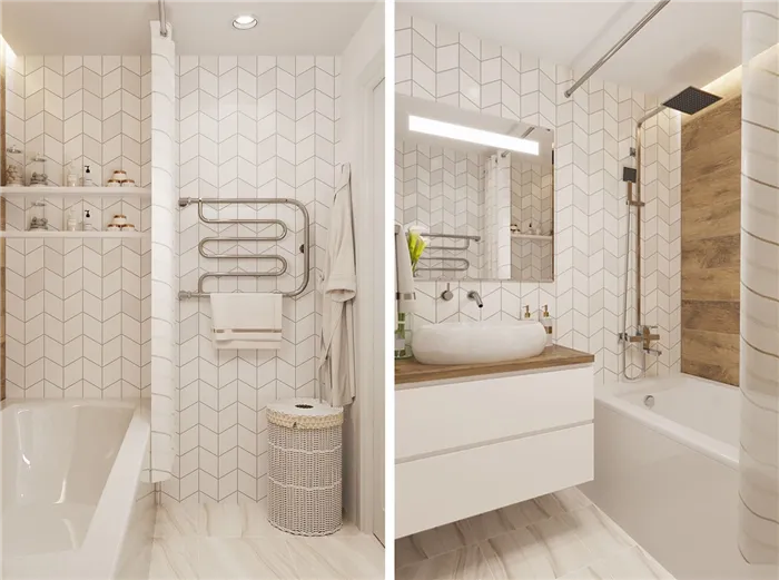 Дизайн маленькой ванной комнаты фото 96