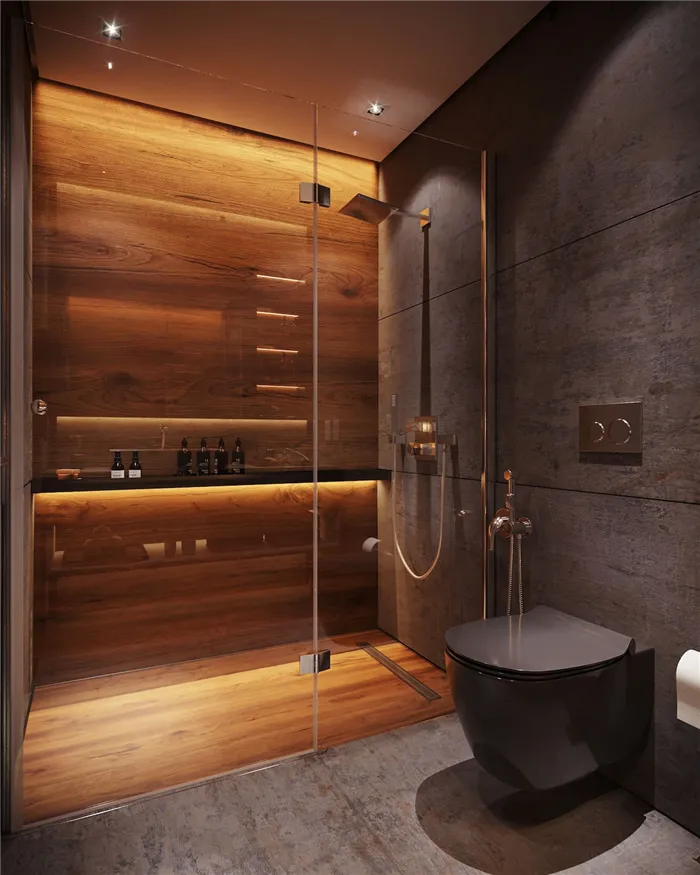Дизайн маленькой ванной комнаты фото 45