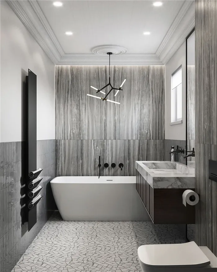 Дизайн маленькой ванной комнаты фото 46