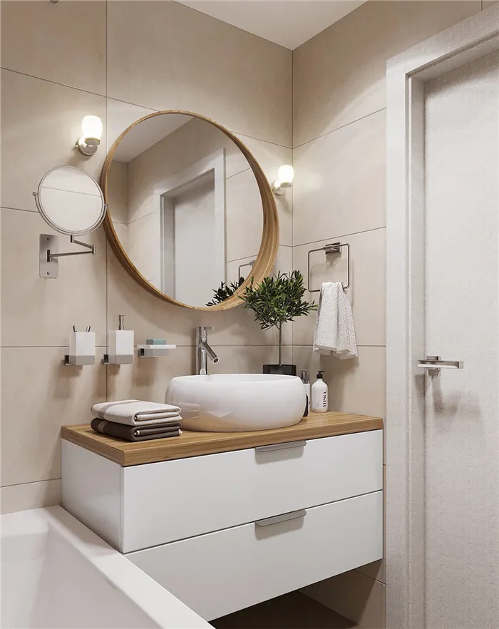 Дизайн маленькой ванной комнаты фото 92