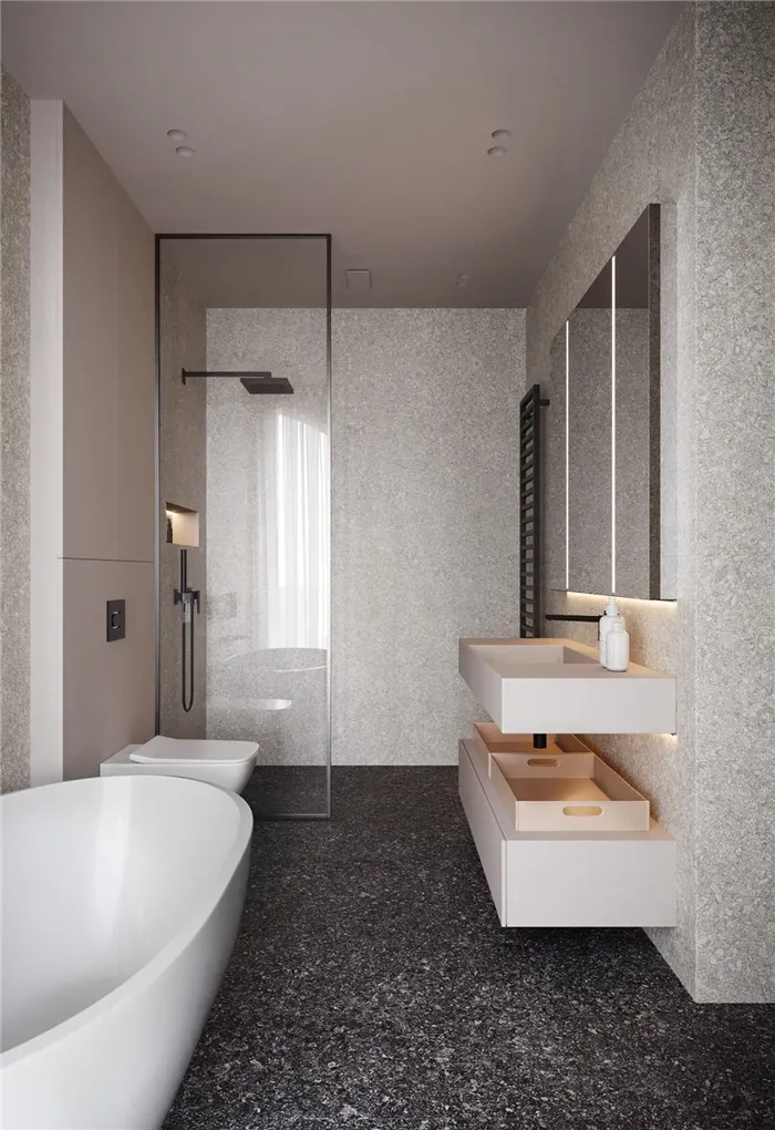 Дизайн маленькой ванной комнаты фото 68