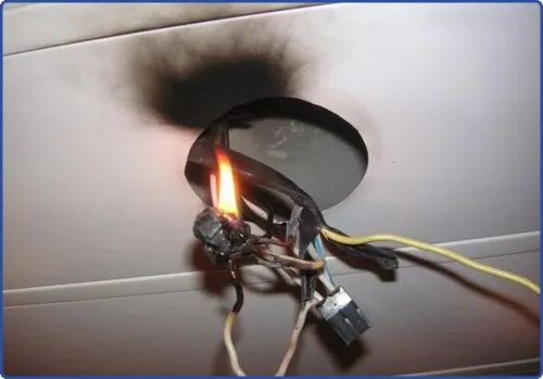 Пожары, вызванные плохим соединением кабелей