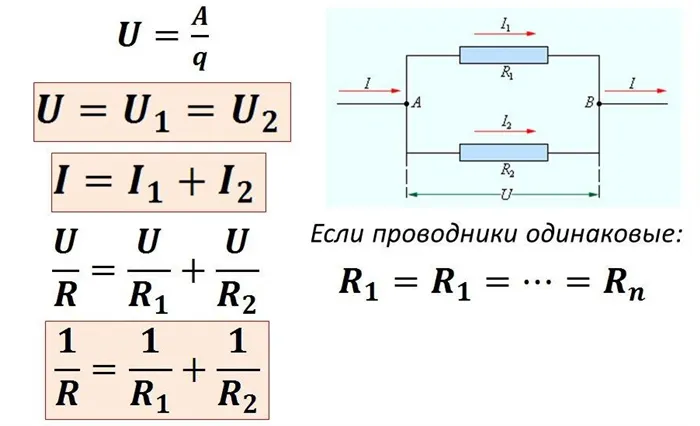 Компоновка и расчет параллельных соединений