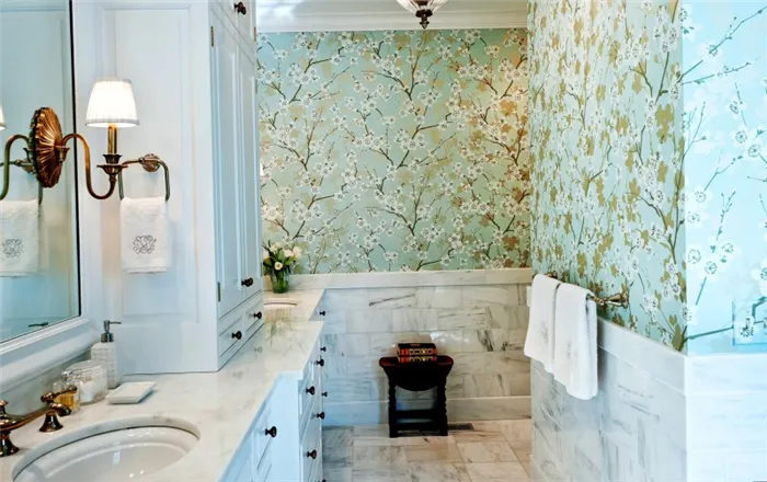 💦 Ванная комната без плитки - 13 альтернативных вариантов отделки