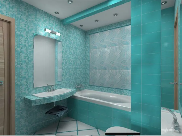 💦 Ванная комната без плитки - 13 альтернативных вариантов отделки
