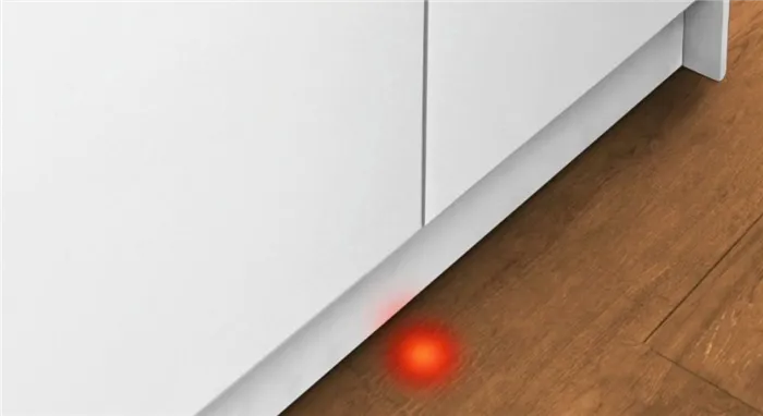 Балки перекрытия посудомоечной машины обозначают конец пути в виде красных балок перекрытия.