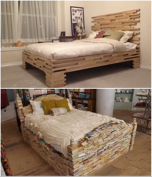 Вы можете сделать оригинальную кровать своими руками. |Фото: krrot.net/ sdelajrukami.ru.
