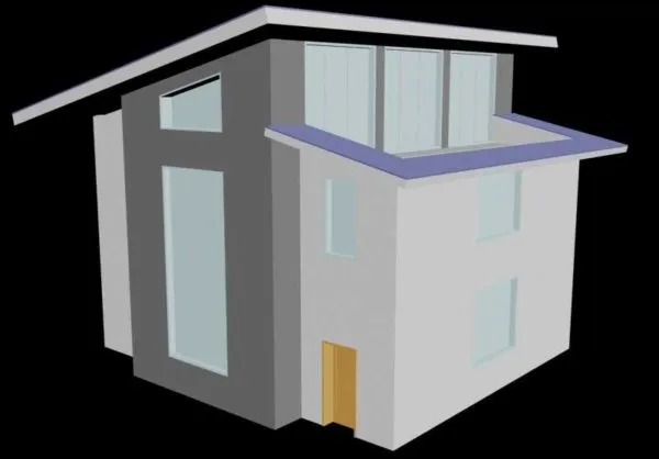 Идеи для домов с односкатными крышами