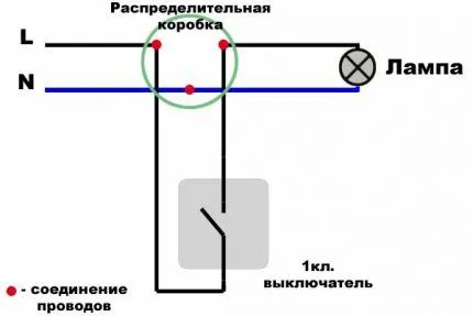Схема подключения автоматического выключателя