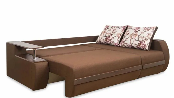 Угловой диван с механизмом раскладывания Puma, в разложенном виде