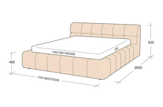 1,5-спальная кровать в интерьере