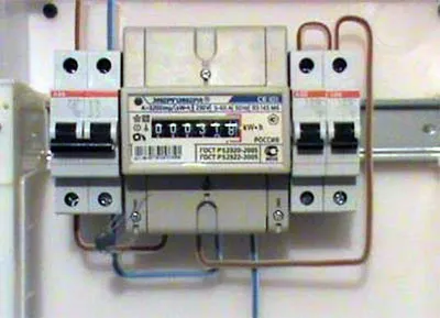 単相電気メーターの接続図