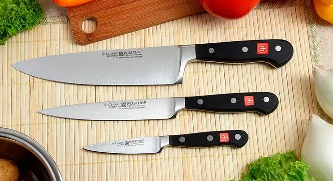 Три поварских ножа