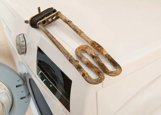 Неисправный нагревательный элемент в стиральной машине
