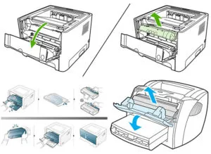 Как установить контейнер для чернил в принтер