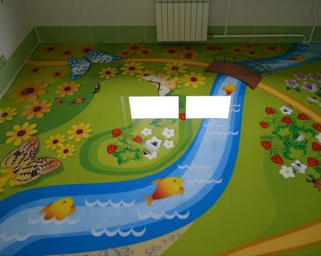 наливной пол в детской комнате