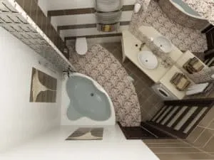3Д проект ванной комнаты