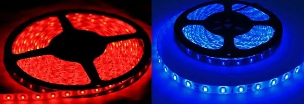 Светодиодные ленты красного и синего спектра