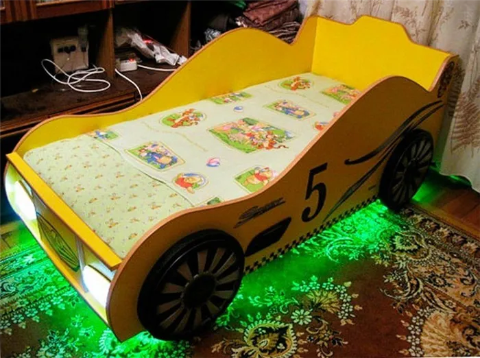 Детская кровать-машина