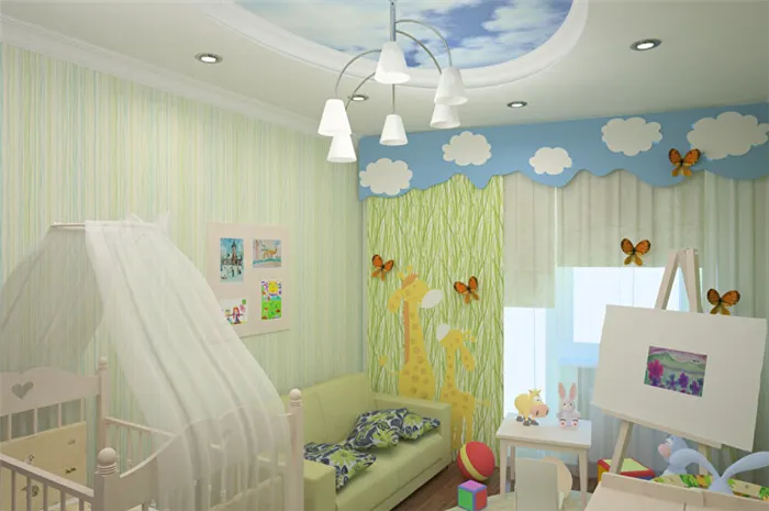 Дизайн детской комнаты для мальчика до 3 лет