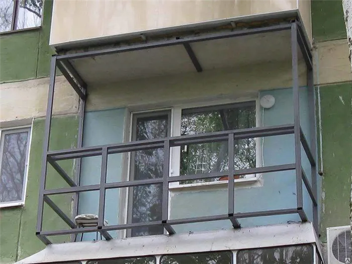 Строительство металлического каркаса балкона