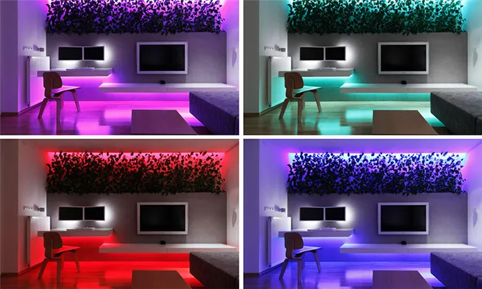 RGB-ленты позволяют создать особую атмосферу