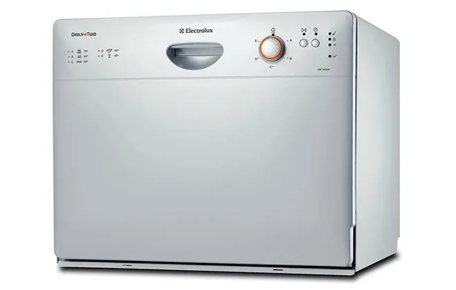Серебристая посудомоечная машина Electrolux