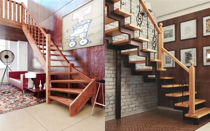 Какую лестницу выбрать деревянную или металлическу