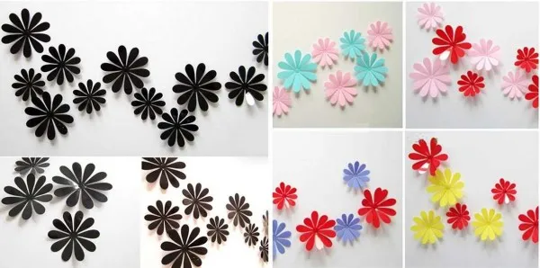 Декор для стен из бумаги - объемные цветы 