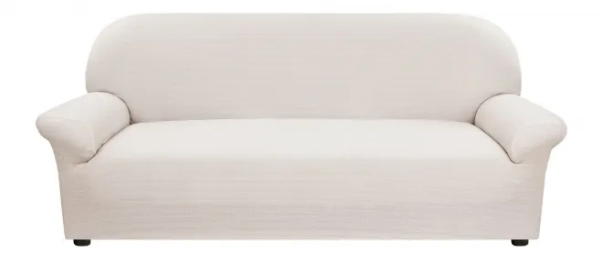 Прямой диван с еврочехлом белого цвета