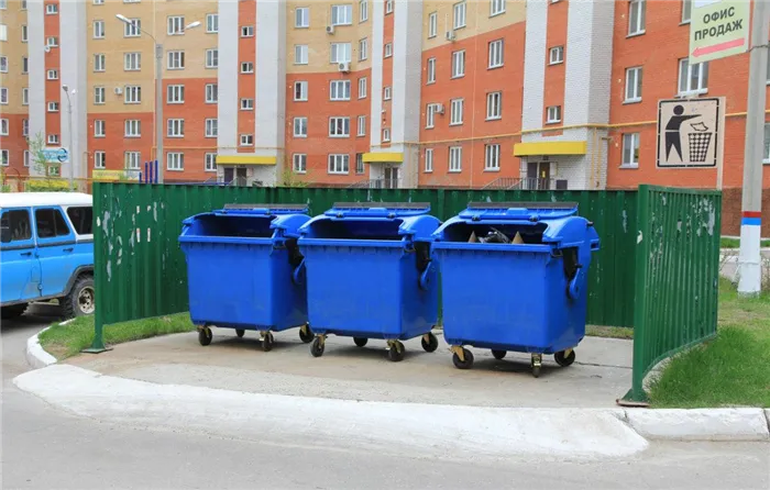 Правила установки мусорных контейнеров.  должны быть установлены .