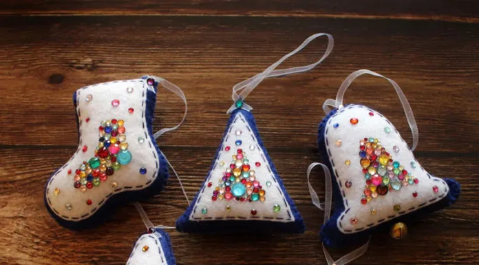 💗 Магия фетра: выкройки для игрушек новогодней тематики, которые можно сделать даже без швейной машинки
