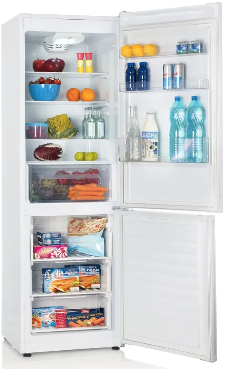 Правильное размещение продуктов питания в двухкамерном холодильнике Канди CKBF 6180 W