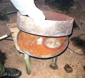 Печка на отработке своими руками: чертежи, видео и пошаговое фото