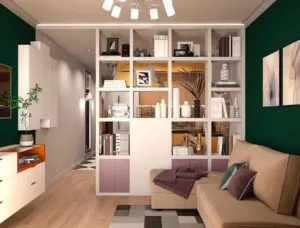 Зонирование квартиры-студии: функциональные варианты дизайна с перегородкой