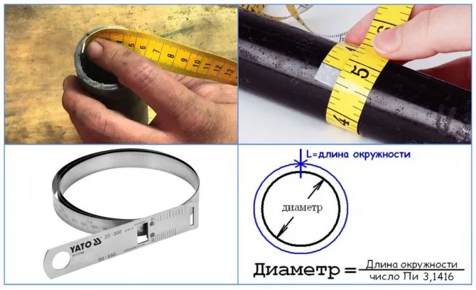 Как измерить диаметр трубы при помощи циркомера