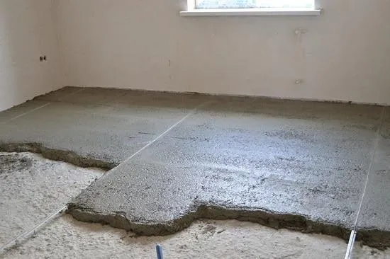 стяжка бетоном