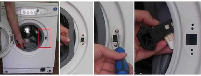 Как заменить замок дверки на стиральной машине