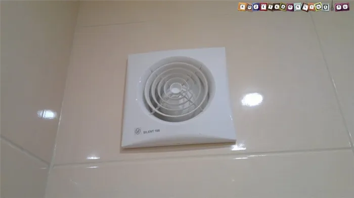 Вентилятор в интерьере ванной комнаты