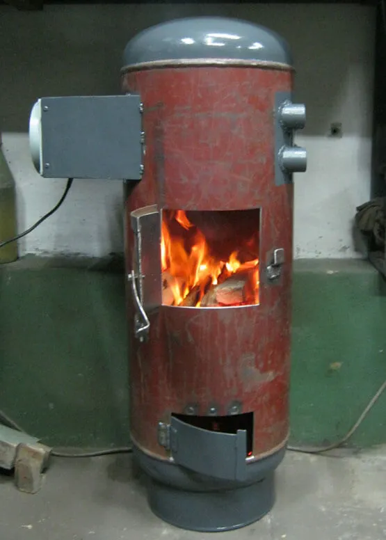 печка из газового баллона длительного горения