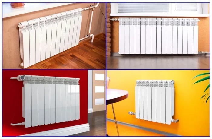 Подключение биметаллических радиаторов отопления в системах квартир и частных домов