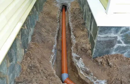 Вывод канализационной трубы из дома особенности, требованияВывод канализационной трубы из дома особенности, требования