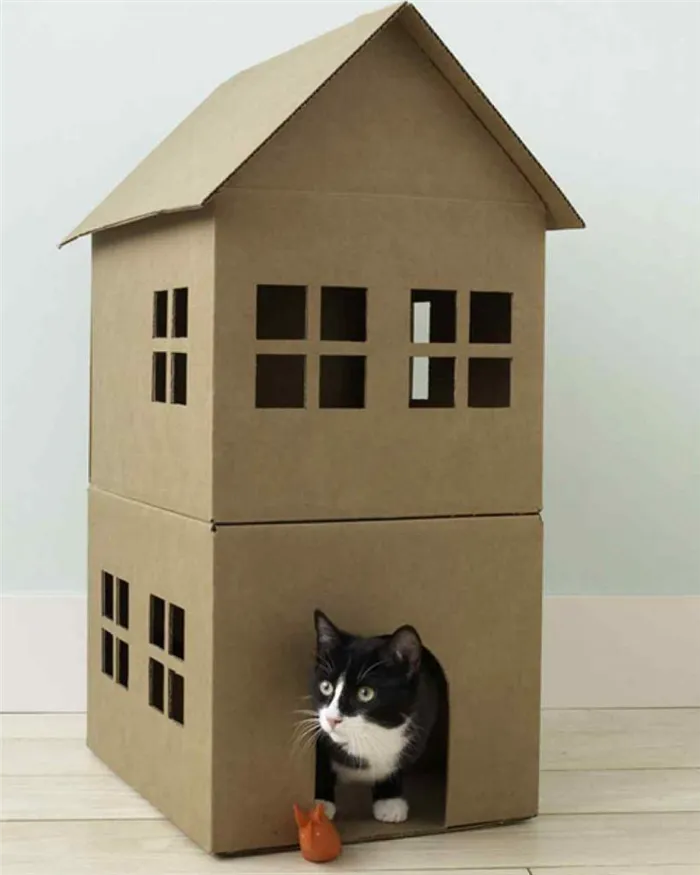 дом для кошки своими руками